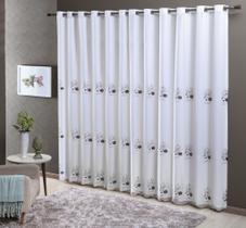 Cortina doha dupla chocolate 300x250cm