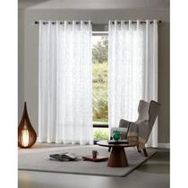 Cortina Dohler Veneza 4,00x2,50m Branca Estampada 5457 Cortina Dohler Veneza 4,00x2,50m Branca Estampada 5457