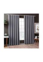 Cortina Donna 400x250 cm Suede Liso Cinza