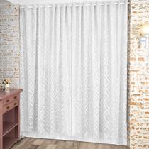 Cortina Donna Inter 300x230 cm Rustique com Forro Branco