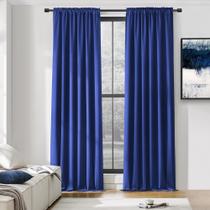 Cortina DONREN Royal Blue Blackout 2 painéis 132x244cm Cortina DONREN Royal Blue Blackout 2 painéis 132x244cm