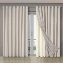Cortina Dual 5,60 Larg Por 2,70 Altura - Forro Duplo Gigante
