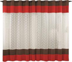 Cortina Dubai 3 00x2 50 Com Renda Oriental Varão Simples Cortina Dubai 3 00x2 50 Com Renda Oriental Varão Simples
