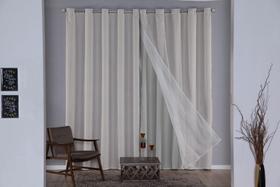 Cortina dublin sofisticada blackout com voil Cortina dublin sofisticada blackout com voil