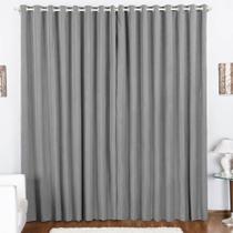 Cortina Duda 3,00M X 2,80M Metros Cinza Tecido Oxford Para Sala Ou Quarto Cortina Duda 3,00M X 2,80M Metros Cinza Tecido Oxford Para Sala Ou Quarto