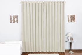 Cortina Duda sala ou quarto oxford 4,00x2,80 para varão 4m cor palha Cortina Duda sala ou quarto oxford 4,00x2,80 para varão 4m cor palha