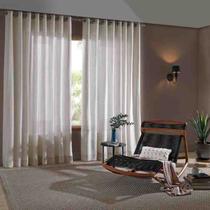 Cortina Duo 4,20 x 2,50 m Mônaco Areia Bella Janela