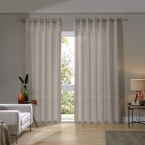 Cortina Duo Mônaco Barrada 5,40x2,80m Areia - Bella Janela