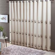 Cortina Dupla Doha Chocolate 24 Ilhoses 300x250cm Casa D'oro - Sultan Cortina Dupla Doha Chocolate 24 Ilhoses 300x250cm Casa D'oro - Sultan