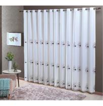 Cortina Dupla Doha Preto 24 Ilhoses 300x250cm Casa D'oro Sultan Cortina Dupla Doha Preto 24 Ilhoses 300x250cm Casa D'oro Sultan