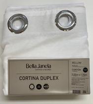 Cortina Duplex 3,00 x 1,70 Bellini Bella Janela