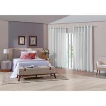 Cortina Duplex 3,00x1,70 Glam/Branco Bella Janela