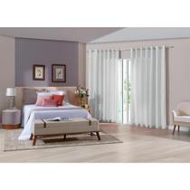 Cortina Duplex 3,00x1,70 Glam/Branco Bella Janela