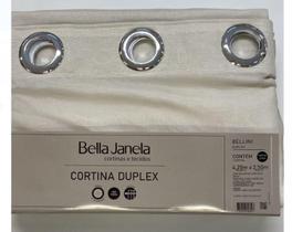 Cortina Duplex 4,20 x 2,50 Bellini Bella Janela Areia