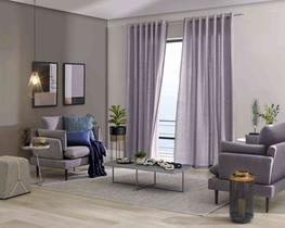 Cortina Duplex 5,40 x 2,50 m Linen Cru Bella Janela