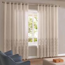 CORTINA DUPLEX 5,40m x 2,50m VALENCIA BARRADA TAUPE - BELLA JANELA