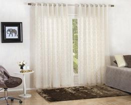 Cortina Duplex 5,40x2,50 Devore Linho/Medalhao Bella Janela Cortina Duplex 5,40x2,50 Devore Linho/Medalhao Bella Janela