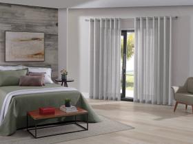 Cortina Duplex 5,40x2,50 Malta/Titanio Bella Janela Cortina Duplex 5,40x2,50 Malta/Titanio Bella Janela