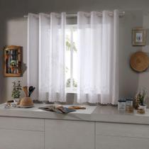 Cortina Duplex Brisa 3,00x1,20 Branca 09- Bella Janela