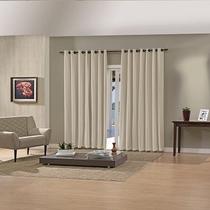 Cortina Duplex com ilhós 3,60m x 2,50m - ideal para varão até 3,00m