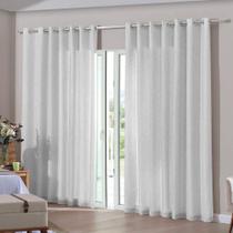 Cortina Duplex Glam 4,20m x 2,30m Branco Bella Janela
