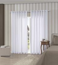 Cortina Duplex Lisa 2,60x1,70m Branco - Bella Janela