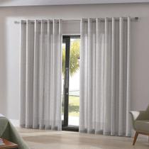 Cortina Duplex Malta 5,40x2,50m Taupe - Bella Janela
