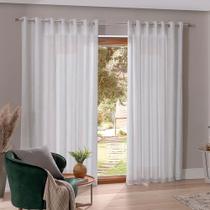Cortina Duplex Melfi 4,20x2,50m Branco - Bella Janela