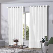 Cortina Duplex Mônaco Com Forro 4,20x2,30m Branco - Bella Janela Cortina Duplex Mônaco Com Forro 4,20x2,30m Branco - Bella Janela