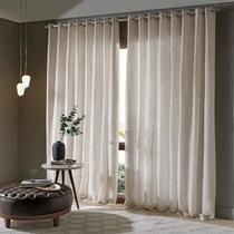 Cortina Duplex Mônaco Com Forro 4,20x2,50m Linho - Bella Janela