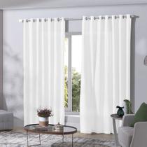 Cortina Duplex Mônaco Com Forro 5,40x2,80m Branco - Bella Janela Cortina Duplex Mônaco Com Forro 5,40x2,80m Branco - Bella Janela