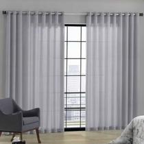 Cortina Duplex Mônaco com Forro Corta Luz 2,50m de Altura para Varão de 2,50m a 3,00m Aluminio