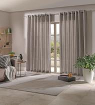 Cortina Duplex Partenon 4,20x2,50m Taupe - Bella Janela