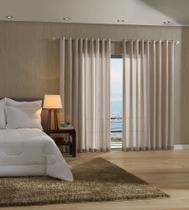 Cortina Duplex Sorrento 3,00x1,70m Nude - Bella Janela