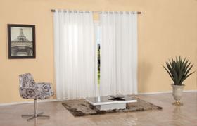 Cortina Duplex Sorrento 3,00x2,30m Branco - Bella Janela