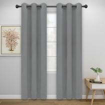 Cortina Easy-Going Blackout cinza claro 86x214 cm 2 painéis Cortina Easy-Going Blackout cinza claro 86x214 cm 2 painéis