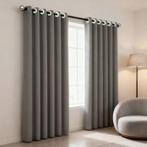 Cortina Eclipse Cortaluz 100% Blackout Tecido 260x230 Camesa