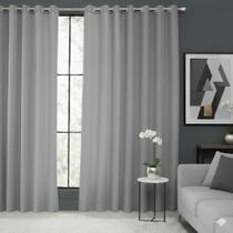 Cortina Eclipse Lisa 2,80m x 1,80m Forro Corta Luz 100% PVC Taty Decor - Cinza Cortina Eclipse Lisa 2,80m x 1,80m Forro Corta Luz 100% PVC Taty Decor - Cinza