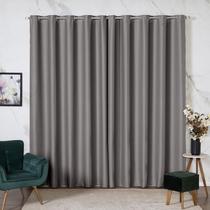 Cortina Em Blackout Tecido Grosso 4,00x2,80 Para Sala Quarto E Escritório