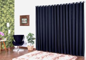 Cortina em tecido Blackout 2,00 mtos - Preto - Decoralle