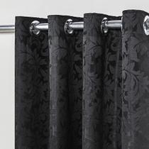 Cortina em Tecido Jacquard 4,00 m x 2,70 m - Preto