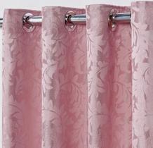 Cortina em Tecido Jacquard 4,00 m x 2,70 m - Rosa