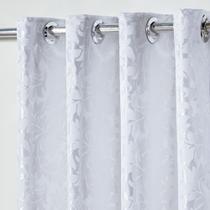 Cortina em Tecido Jacquard Royal 2,70 m x 1,60 m - Branco