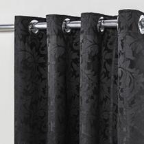 Cortina Em Tecido Jacquard Royal 2,70 M X 2,30 M - Preto