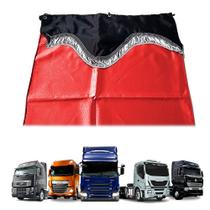 Cortina Especial c/Estampa Divisoria Cabine Alta - Vermelha