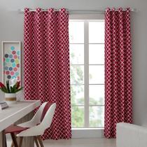 Cortina Estampada para Varão Com 16 Ilhós 220x240cm Georgia Casa D'oro - Sultan