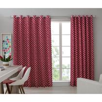 Cortina Estampada para Varão Com 24 Ilhós 3,00 x 2,40m Georgia Casa D'oro Sultan