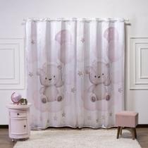 Cortina Estampado Cetim Infantil 3.00.2.20 Decoração, Menino, Menina, Quarto, Baby, Bebe