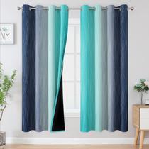 Cortina Estelar Textiler 132x183 cm Azul marinho Teal Blackout