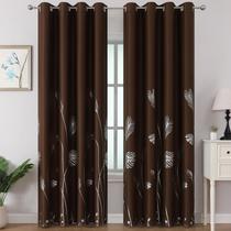 Cortina Estelar Textiler 2 Paneles Marrón Térmica Blackout 132x274 cm